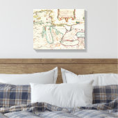 アンティーク湖の地素晴らし図 キャンバスプリント (インサイチュ (寝室))