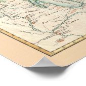 アンティーク湖の地素晴らし図 ポスター (角)