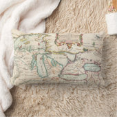 アンティーク湖の地素晴らし図 ランバークッション (ブランケット)