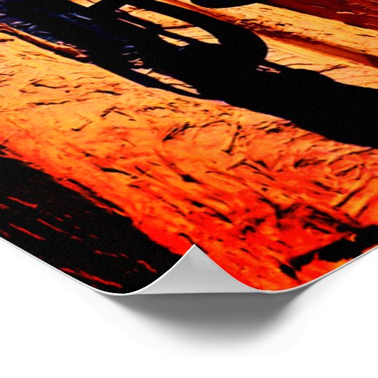 アンティーク灯 ポスター (角)