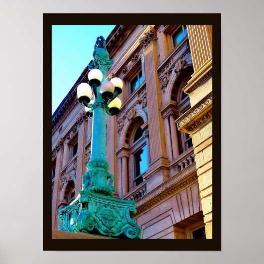 アンティーク灯 ポスター (正面)