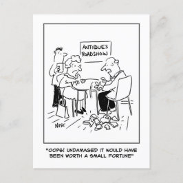 アンティーク災害アンティークディーラー評価。おもしろい ポストカード