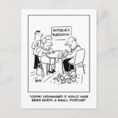 アンティーク災害アンティークディーラー評価。おもしろい ポストカード (正面)