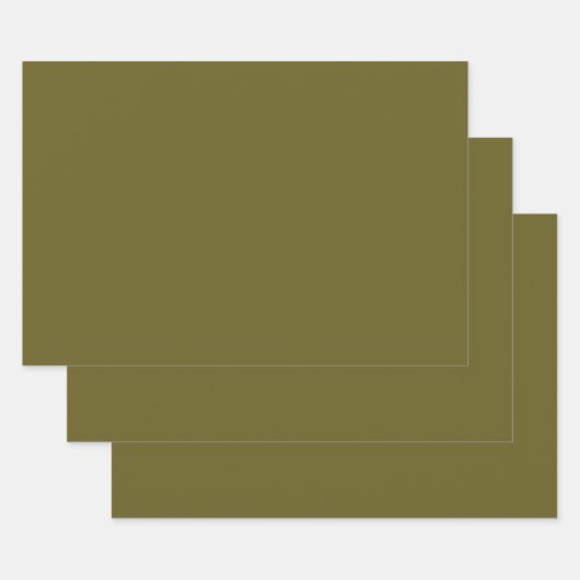 アンティーク無地のブロンズ  ラッピングペーパーシート (セット)