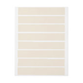 アンティーク無地のホワイトライトベージュ ラップアラウンドラベル (シート)