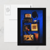 アンティーク無線 ポストカード (正面/裏面)