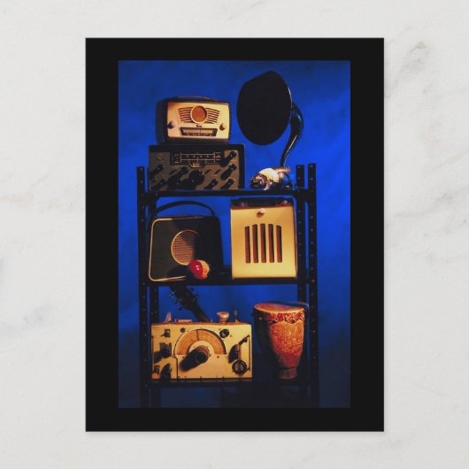アンティーク無線 ポストカード (正面)