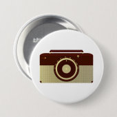 アンティーク無線 缶バッジ (正面&裏面)