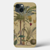 アンティーク熱帯ヤシ果実植物学 Case-Mate iPhoneケース (裏面)