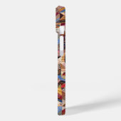アンティーク熱狂するキルトパターン – フォークアートキルテッド Case-Mate iPhoneケース (裏面 / 左)