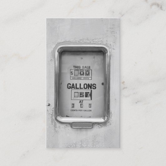 アンティーク燃料バウザー写真 – 名刺 (正面)