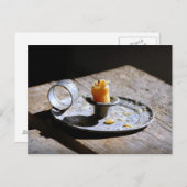 アンティーク燭台ホルダー ポストカード (正面/裏面)