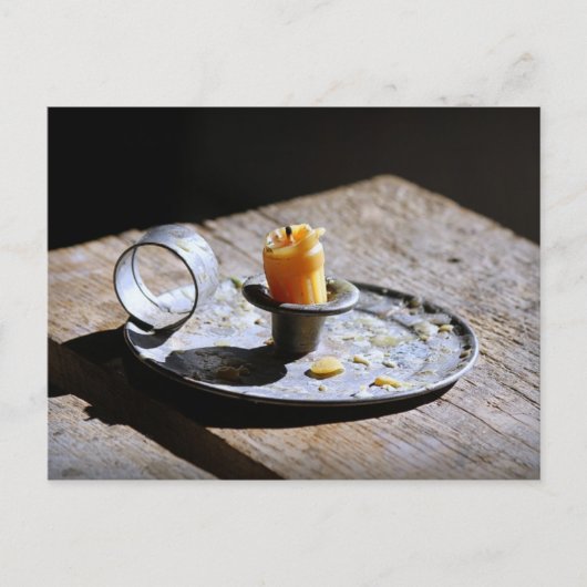 アンティーク燭台ホルダー ポストカード (正面)