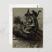 アンティーク版木、銅版、版画ウィッチオンブロム ポストカード (正面/裏面)