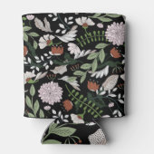 アンティーク版木、銅版、版画フラワーハンド絵を描 缶クーラー (裏面)