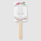 アンティーク牡丹結婚式 プログラム ハンドファン (裏面)