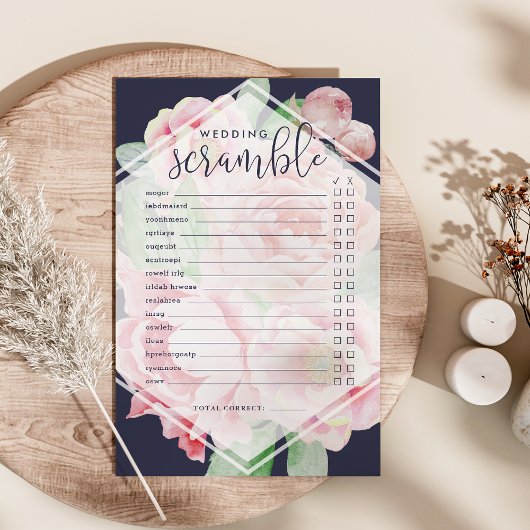 アンティーク牡丹 |ブライダルシャワースクランブルゲーム