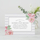 アンティーク牡丹 |マザーズデイブランチ招待状 招待状 (スタンド正面)