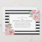 アンティーク牡丹 |マザーズデイブランチ招待状 招待状 (正面)
