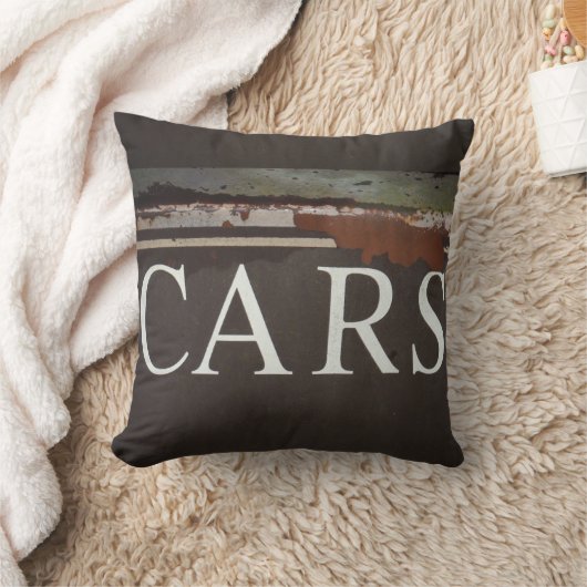 アンティーク牽引トラックサイン…車 クッション (ブランケット)