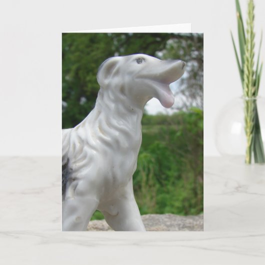 アンティーク犬フィギュア カード (正面)