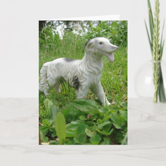 アンティーク犬 カード (正面)