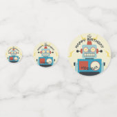 アンティーク玩具ロボット誕生日 コンフェッティ (正面)