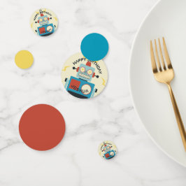 アンティーク玩具ロボット誕生日 コンフェッティ