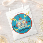 アンティーク玩具ロボット誕生日 フェイバーバッグ (クリップ留めされた状態)