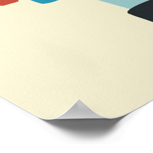 アンティーク玩具ロボット誕生日 ポスター (角)