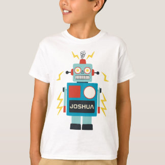アンティーク玩具ロボット誕生日 Tシャツ