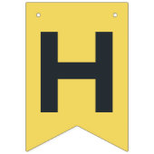 アンティーク玩具ロボット誕生日HBD バンティングフラッグ (第1の旗)