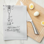 アンティーク玩具1904特許スケッチ キッチンタオル (四つ折り)