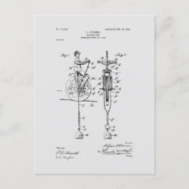 アンティーク玩具1904特許スケッチ ポストカード