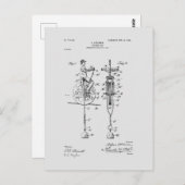 アンティーク玩具1904特許スケッチ ポストカード (正面/裏面)