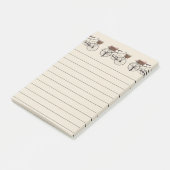 アンティーク用バスケット付き自転車 ポストイット (アングル)