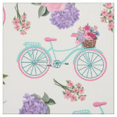 アンティーク用自転車、花入りカスタマイズ ファブリック (見本)