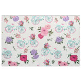 アンティーク用自転車、花入りカスタマイズ ファブリック (ファットクウォーター)