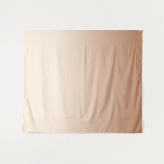 アンティーク白とアンティーク真鍮のグラデーション色 タペストリー (正面(横))