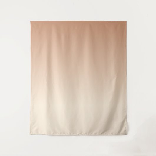 アンティーク白とアンティーク真鍮のグラデーション色 タペストリー (正面)