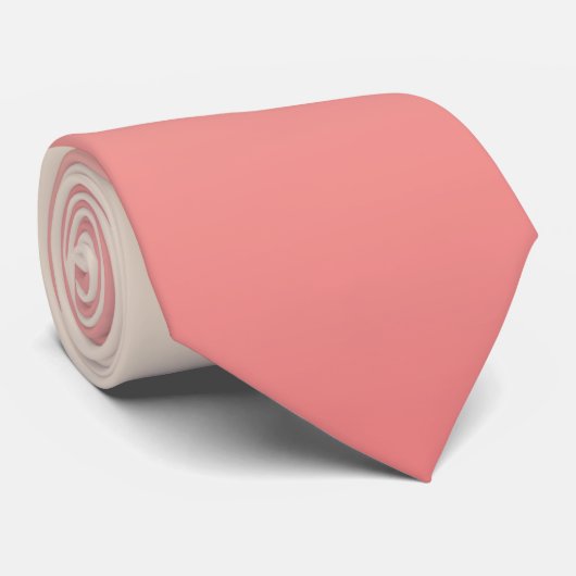 アンティーク白と光のサンゴのパタグラデーションーン ネクタイ (ロール)