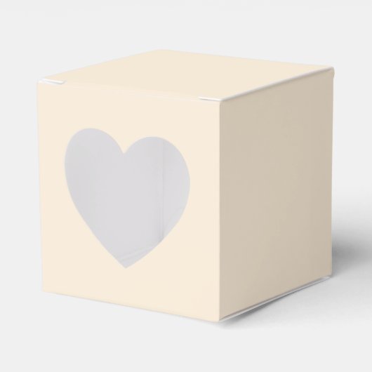 アンティーク白ハート フェイバーボックス (正面サイド)