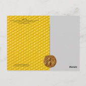 アンティーク白黒エジプトハニービーキーパー ポストカード (裏面)