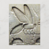 アンティーク白黒エジプトハニービーキーパー ポストカード (正面)