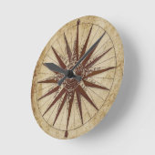 アンティーク白黒デザインラウンドクロック ラウンド壁時計 (傾斜)