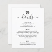 アンティーク白黒詳細エンクロージャカード (正面/裏面)