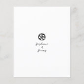 アンティーク白黒詳細エンクロージャカード (裏面)