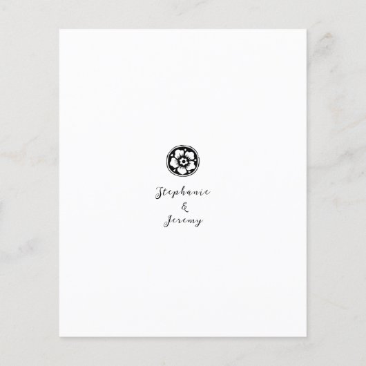 アンティーク白黒詳細エンクロージャカード (裏面)