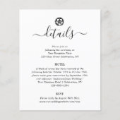 アンティーク白黒詳細エンクロージャカード (正面)