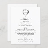 アンティーク白黒詳細エンクロージャカード (正面/裏面)